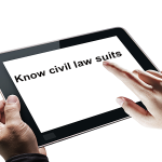 Know civil law suits