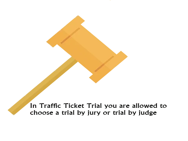 In Traffic Ticket Trial you are allowed to choose a trial by jury or trial by judge