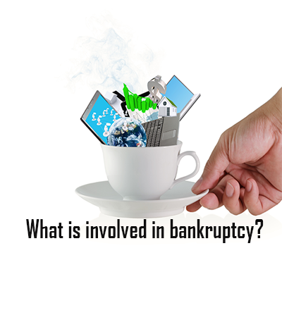 What is involved in filing for bankruptcy