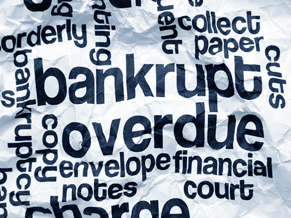 declaring yourself bankrupt?